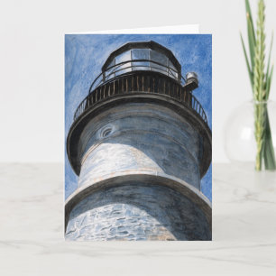 Hoch zum Portland Head Light Dankeskarte