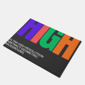 Hochauflösende abstrakte Kunst Fußmatte (Schrägansicht)