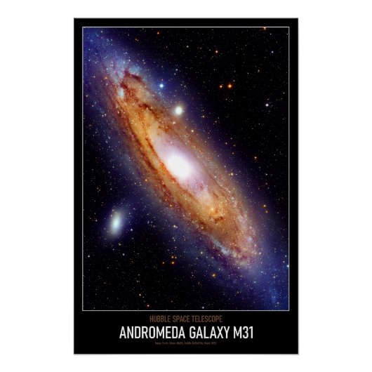 Hochauflösende Astronomie Andromeda Galaxy M31 Poster (Vorderseite)