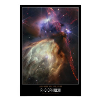 Hochauflösende Astronomie Rho Ophiuchi Poster