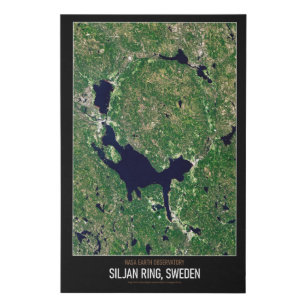 Hochauflösende Astronomie Siljan Ring, Schweden Künstlicher Leinwanddruck