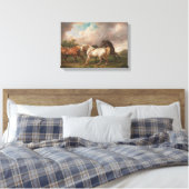 Hochauflösende Bilder moderner Kunst Leinwanddruck (Insitu (Schlafzimmer))