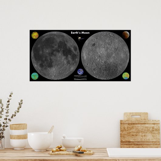 Hochauflösende Modemkarte Poster (Küche)