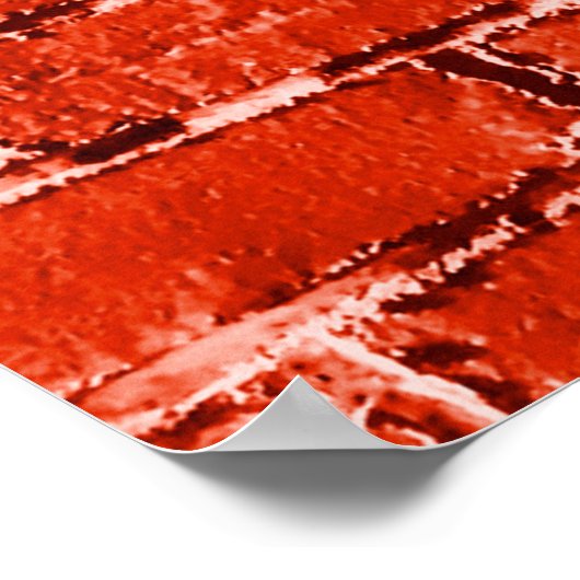 hochauflösende nahtlose Struktur aus rostigem Zieg Poster (Ecke)