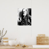 Hochauflösende Sigmund Freud Vektorart Poster (Küche)