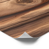 Hochauflösender Holzplaner Poster (Ecke)