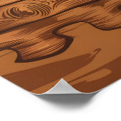 Hochauflösender Texturvektor für Holzkörner Poster (Ecke)