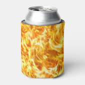 Hochauflösendes Flammenlicht: nahtlose Textur. Dosenkühler (Kanne Vorderseite)