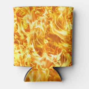 Hochauflösendes Flammenlicht: nahtlose Textur. Dosenkühler