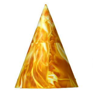Hochauflösendes Flammenlicht: nahtlose Textur. Partyhütchen