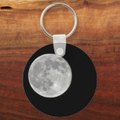 Hochauflösendes Vollmond-Foto Schlüsselanhänger (Vorderseite)