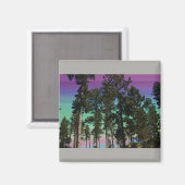 Hochbaummagnet (grauer Hintergrund) Magnet (Vorderseite/Rückseite)