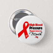 Hochblutdruckbewusstsein Monat Button (Vorne & Hinten)