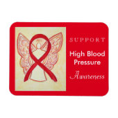 Hochblutdruckbewusstsein Ribbon Angel Magnet (Horizontal)