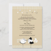 Hochbräute und Raubvögel Einladung (Vorderseite)