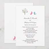 Hochbräute und Raubvögel Einladung (Vorne/Hinten)