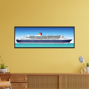 Hochdetailliertes Kreuzfahrtschiff Leinwanddruck