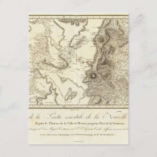 Hochebene von Mexiko-Stadt Postkarte (Vorderseite)