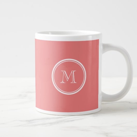 HochEnd-Monogramm Jumbo-Tasse (Rechts)