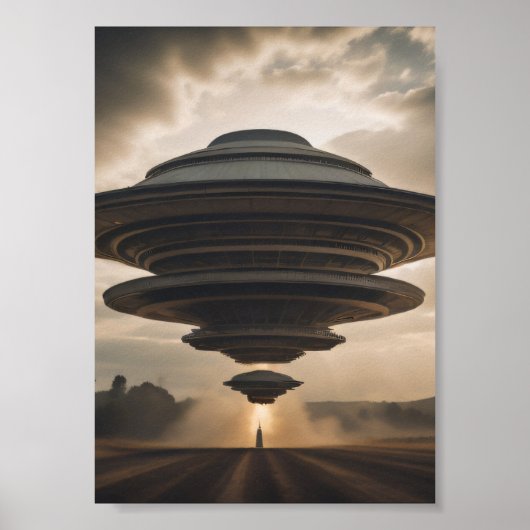 Hochenergie-UFO Poster (Vorne)