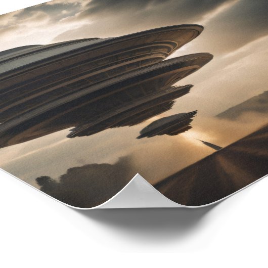 Hochenergie-UFO Poster (Ecke)