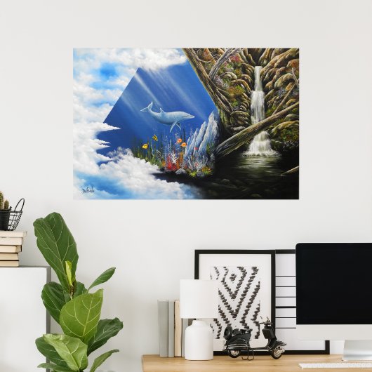 Hochenergietechnik für Ölgemälde Poster (Heimbüro)