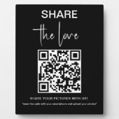 Hochfahren des Liebe-Fotos QR-Code-Plaque Fotoplatte (Vorderseite)