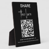 Hochfahren des Liebe-Fotos QR-Code-Plaque Fotoplatte (Seite)