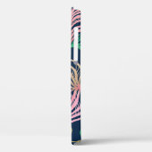 Hochfarbenfloral: Detaillierte Textur Case-Mate iPhone Hülle (Rückseite / Links)