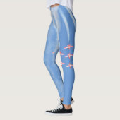 Hochfliegende Acrobatic-Flugzeuge in blau Leggings (Links)