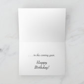 Hochfliegende Geburtstags-Karte Karte (Innenseite)