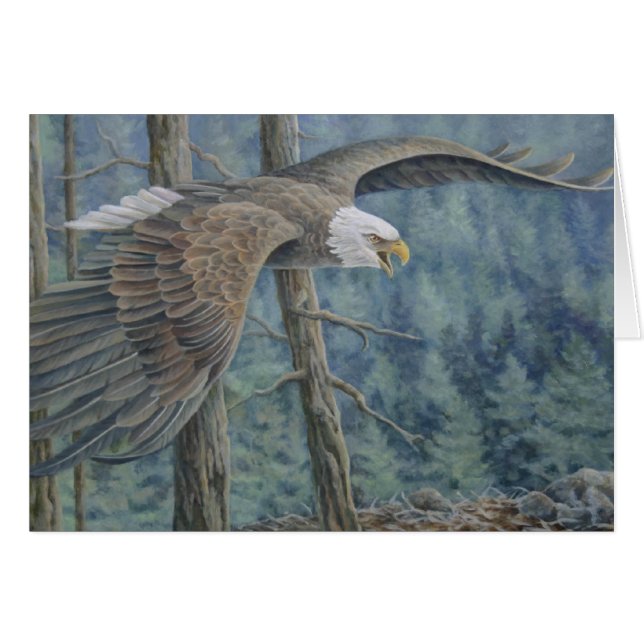 Hochfliegende Karte Eagles (Vorderseite (Horizontal))