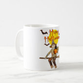 Hochfliegende Vogelscheuche Kaffeetasse (Vorderseite Links)