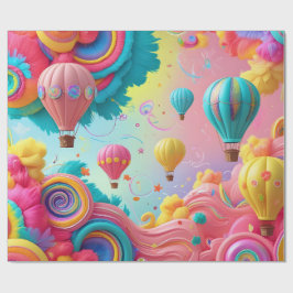 Hochfliegender Ballon Geschenkpapier