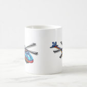 Hochfliegender Hubschrauber Kaffeetasse (Mittel)