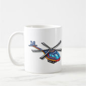 Hochfliegender Hubschrauber Kaffeetasse (Links)