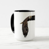 Hochfliegender kahler Adler - Kaffee-Tasse Tasse (Vorderseite Links)