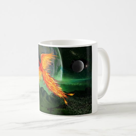 Hochfliegender Phoenix Kaffeetasse (VorderseiteRechts)