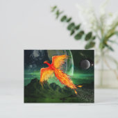 Hochfliegender Phoenix Postkarte (Stehend Vorderseite)