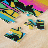 Hochfliegender Stunt - Scooter Fahrer Puzzle (Seite)
