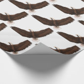 Hochfliegender Weißkopfseeadler Geschenkpapier (Ecke)