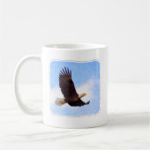 Hochfliegender Weißkopfseeadler Kaffeetasse (Links)