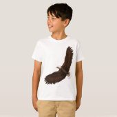 Hochfliegender Weißkopfseeadler T-Shirt (Vorne ganz)