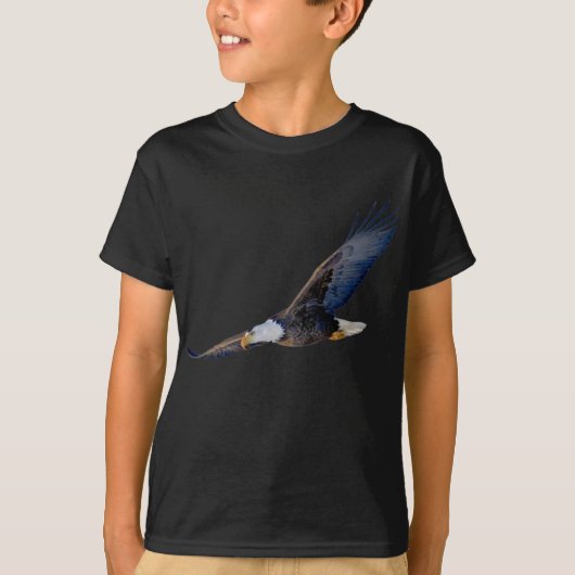 Hochfliegender Weißkopfseeadler T-Shirt (Vorderseite)