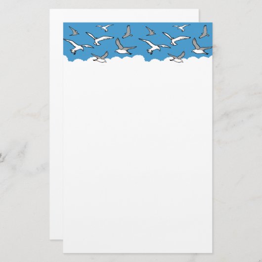 Hochfliegendes Vogeldesign Briefpapier (Vorne/Hinten)