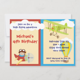 Hochfliegerabenteuer Geburtstagsparty Einladung