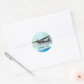 Hochflügel Runder Aufkleber (Umschlag)