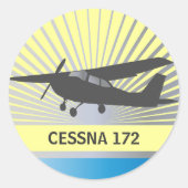 Hochflügel Runder Aufkleber (Vorderseite)