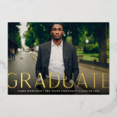 Hochformat | Ankündigung von Foto Foil Abschluss (Vorderseite)