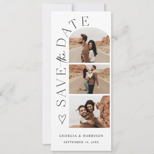 Hochformat-Kalender Termin-Vorankündigung Foto Kar Save The Date (Vorderseite)